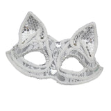 Maxbell Luxury Masquerade Ball Mask Cosplay Costume Lace Masks Girls Dress Up White Without Hair