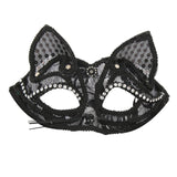 Maxbell Luxury Masquerade Ball Mask Cosplay Costume Lace Masks Girls Dress Up Black Without Hair