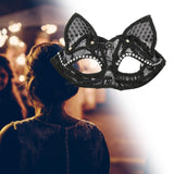 Maxbell Luxury Masquerade Ball Mask Cosplay Costume Lace Masks Girls Dress Up Black Without Hair