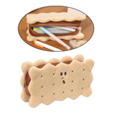 Maxbell Biscuit Shape Pencil Case Pen Bag Multi Purpose for Children Birthday Gift