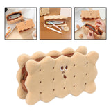 Maxbell Biscuit Shape Pencil Case Pen Bag Multi Purpose for Children Birthday Gift
