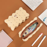 Maxbell Biscuit Shape Pencil Case Pen Bag Multi Purpose for Children Birthday Gift