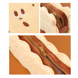 Maxbell Biscuit Shape Pencil Case Pen Bag Multi Purpose for Children Birthday Gift