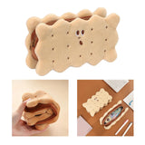 Maxbell Biscuit Shape Pencil Case Pen Bag Multi Purpose for Children Birthday Gift