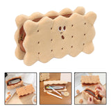 Maxbell Biscuit Shape Pencil Case Pen Bag Multi Purpose for Children Birthday Gift