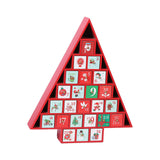 Maxbell Wooden Advent Calendar with Storage Drawers Fillable for Xmas Holiday Decor