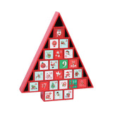 Maxbell Wooden Advent Calendar with Storage Drawers Fillable for Xmas Holiday Decor