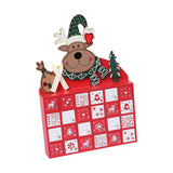 Maxbell Fillable Calendar Box Candy Organizer Wood for Desktop Home Decoration