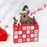 Maxbell Fillable Calendar Box Candy Organizer Wood for Desktop Home Decoration