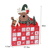 Maxbell Fillable Calendar Box Candy Organizer Wood for Desktop Home Decoration
