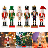 Maxbell Nutcracker Ornament Christmas Nutcracker Figures for Collectible Kids Gifts Red