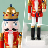 Maxbell Nutcracker Ornament Christmas Nutcracker Figures for Collectible Kids Gifts Red