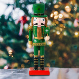 Maxbell Nutcracker Ornament Christmas Nutcracker Figures for Collectible Kids Gifts Green