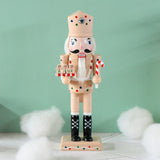Maxbell Nutcracker Ornament Christmas Nutcracker Figures for Collectible Kids Gifts Light Pink
