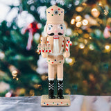 Maxbell Nutcracker Ornament Christmas Nutcracker Figures for Collectible Kids Gifts Light Pink