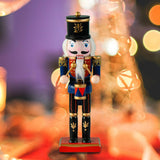 Maxbell Nutcracker Ornament Christmas Nutcracker Figures for Collectible Kids Gifts Blue Black