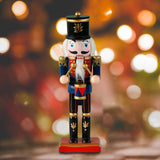 Maxbell Nutcracker Ornament Christmas Nutcracker Figures for Collectible Kids Gifts Blue Black