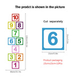 Maxbell Hopscotch Floor Stickers Lattice Number Game Kindergarten Children Game Toy C