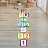 Maxbell Hopscotch Floor Stickers Lattice Number Game Kindergarten Children Game Toy C