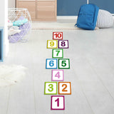 Maxbell Hopscotch Floor Stickers Lattice Number Game Kindergarten Children Game Toy C