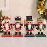 Maxbell 4 Pieces Nutcracker Soldier Figurine Decoration for Living Room Desktop