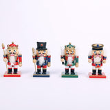 Maxbell 4 Pieces Nutcracker Soldier Figurine Decoration for Living Room Desktop