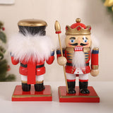 Maxbell 4 Pieces Nutcracker Soldier Figurine Decoration for Living Room Desktop