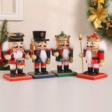 Maxbell 4 Pieces Nutcracker Soldier Figurine Decoration for Living Room Desktop