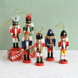 Maxbell 6Pcs Wooden Nutcracker Puppet Photography Props Christmas Decor