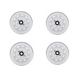 Maxbell 4Pcs Metal 1.9'' Wheel Hub Rim Replacement Upgrade for 1:10 RC Crawler Car White