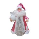 Maxbell Christmas Santa Party Favors Decoration Standing for Holiday Festival Indoor Pink