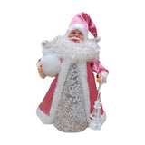 Maxbell Christmas Santa Party Favors Decoration Standing for Holiday Festival Indoor Pink