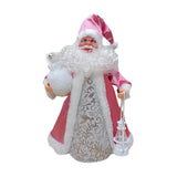 Maxbell Christmas Santa Party Favors Decoration Standing for Holiday Festival Indoor Pink