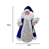 Maxbell Christmas Santa Party Favors Decoration Standing for Holiday Festival Indoor Blue