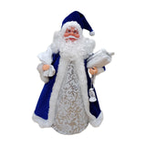 Maxbell Christmas Santa Party Favors Decoration Standing for Holiday Festival Indoor Blue