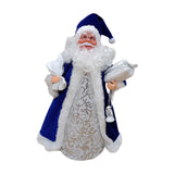 Maxbell Christmas Santa Party Favors Decoration Standing for Holiday Festival Indoor Blue