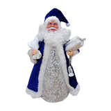 Maxbell Christmas Santa Party Favors Decoration Standing for Holiday Festival Indoor Blue