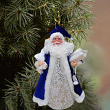 Maxbell Christmas Santa Party Favors Decoration Standing for Holiday Festival Indoor Blue