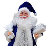 Maxbell Christmas Santa Party Favors Decoration Standing for Holiday Festival Indoor Blue