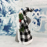 Maxbell Christmas Santa Party Favors Decoration Standing for Holiday Festival Indoor Gray