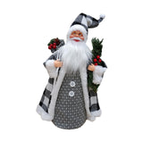 Maxbell Christmas Santa Party Favors Decoration Standing for Holiday Festival Indoor Gray