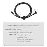 Maxbell 152cm Power Cord USB C Cable Power Supply Cord Flying Glasses Accessory