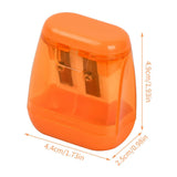 Maxbell 12 Pieces Dual Holes Sharpener with Lid for Home Drawing Art