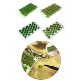 Maxbell Bushy Cluster Grass Tufts Miniature Static Scenery Model Railway DIY Decors 28 strains jungle green