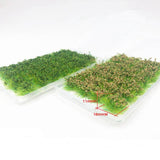 Maxbell Bushy Cluster Grass Tufts Miniature Static Scenery Model Railway DIY Decors 28 strains jungle green