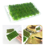 Maxbell Bushy Cluster Grass Tufts Miniature Static Scenery Model Railway DIY Decors 28 strains jungle green