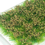 Maxbell Bushy Cluster Grass Tufts Miniature Static Scenery Model Railway DIY Decors 28 strains hay green