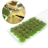 Maxbell Bushy Cluster Grass Tufts Miniature Static Scenery Model Railway DIY Decors 28 strains hay green