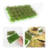 Maxbell Bushy Cluster Grass Tufts Miniature Static Scenery Model Railway DIY Decors 28 strains hay green