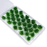Maxbell Bushy Cluster Grass Tufts Miniature Static Scenery Model Railway DIY Decors 32 strains jungle green